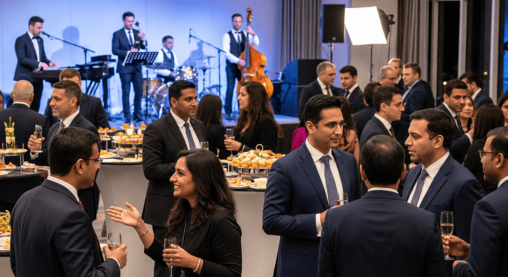 Corporate event with a full audience